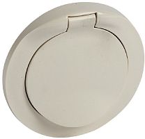 Лицевая панель Legrand Celiane для 1-м. розетки 220В с крышкой IP44 слоновая кость картинка